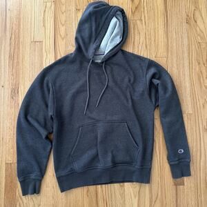 Vintage Champion Reverse Weave Hoodie 90s Dark Grey Medium